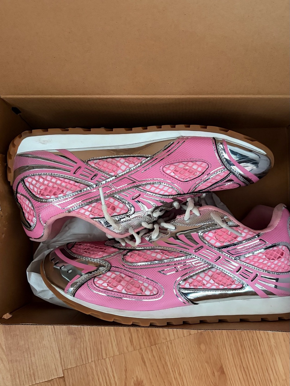Bottega venetta pink sneakers